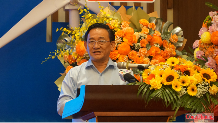 Ông Trần Quốc Tuấn - Giám đốc Sở Công Thương tỉnh Vĩnh Long, phát biểu kết luận tại hội nghị.