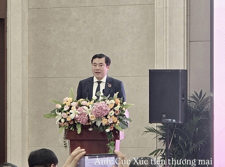Thứ trưởng Bộ Công Thương Việt Nam Nguyễn Sinh Nhật Tân phát biểu tại Diễn đàn