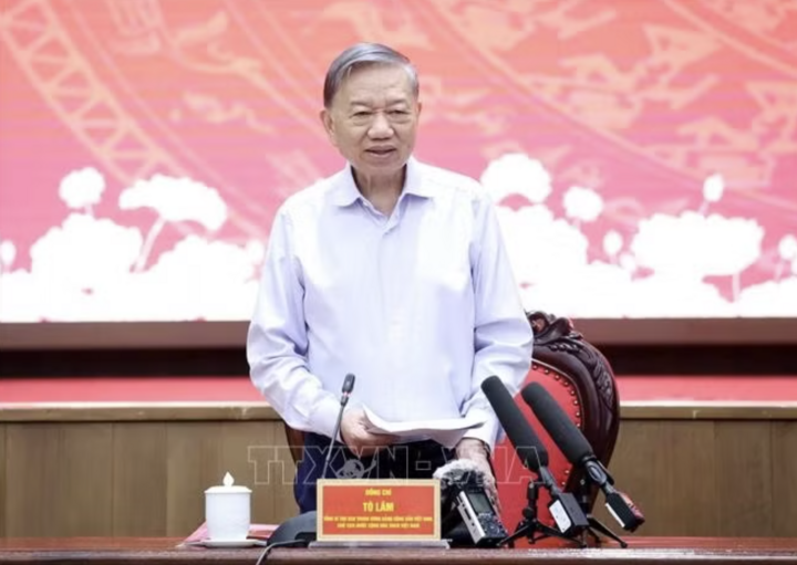 Tổng Bí thư, Chủ tịch nước Tô Lâm phát biểu. Ảnh: Thống Nhất/TTXVN.