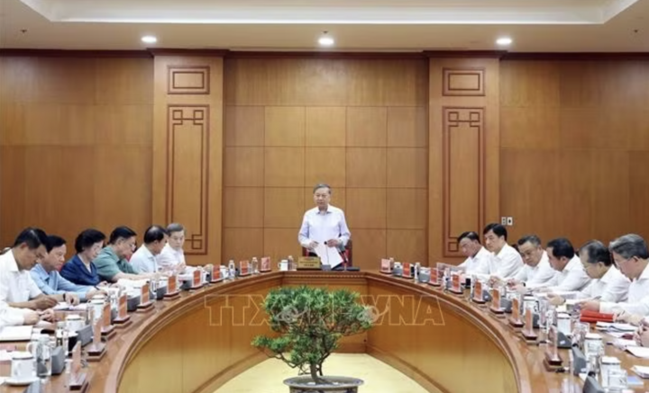 Tổng Bí thư, Chủ tịch nước Tô Lâm phát biểu chỉ đạo. Ảnh: Thống Nhất/TTXVN