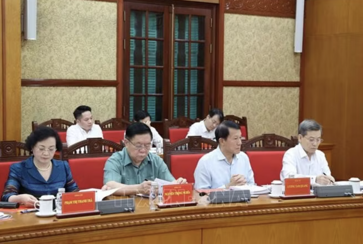 Các đại biểu tham dự Phiên họp Thường trực Ban Chỉ đạo Trung ương về phòng, chống tham nhũng, lãng phí, tiêu cực. Ảnh: Thống Nhất/TTXVN