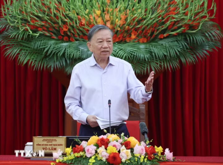 Tổng Bí thư, Chủ tịch nước Tô Lâm phát biểu. (Ảnh: Thống Nhất/TTXVN)