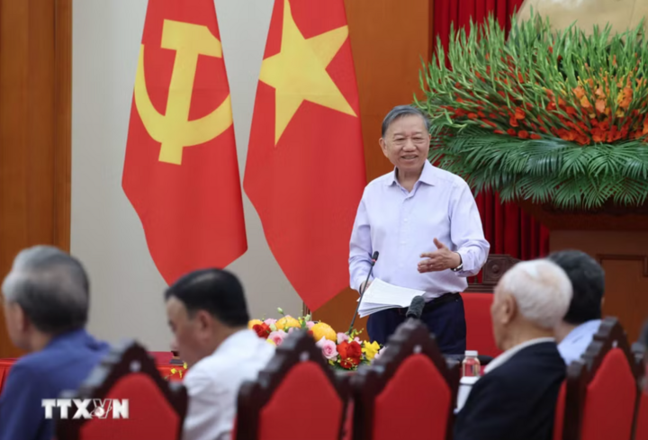 Tổng Bí thư, Chủ tịch nước Tô Lâm phát biểu. (Ảnh: Thống Nhất/TTXVN)