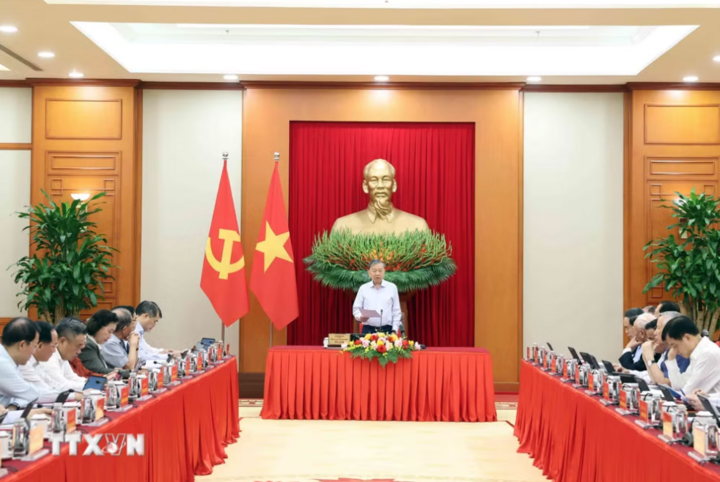 Tổng Bí thư, Chủ tịch nước Tô Lâm phát biểu. (Ảnh: Thống Nhất/TTXVN)