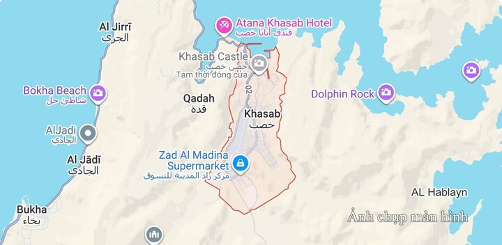 Vùng Khasab, Vịnh Oman.