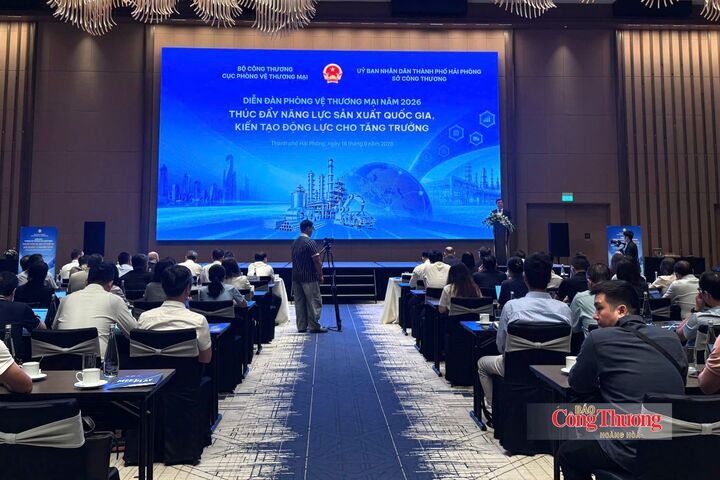 Toàn cảnh Diễn đàn Phòng vệ thương mại năm 2026.