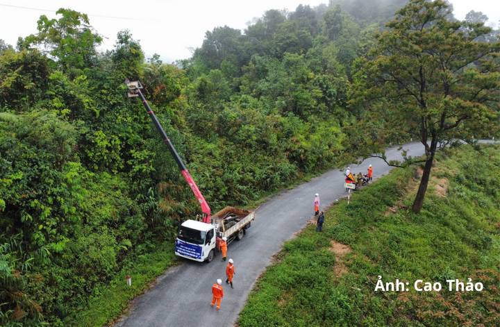 Công tác kiểm tra, xử lý các vị trí có nguy cơ ảnh hưởng đến hành lang tuyến được Công ty Điện lực Hà Tĩnh triển khai theo từng tuyến, từng khoảng cột.