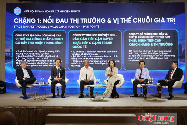 Các chuyên gia tham dự tọa đàm “Made by Vietnam: Vượt rào cản, nâng tầm vóc” do HAMEE tổ chức hôm 18/9.