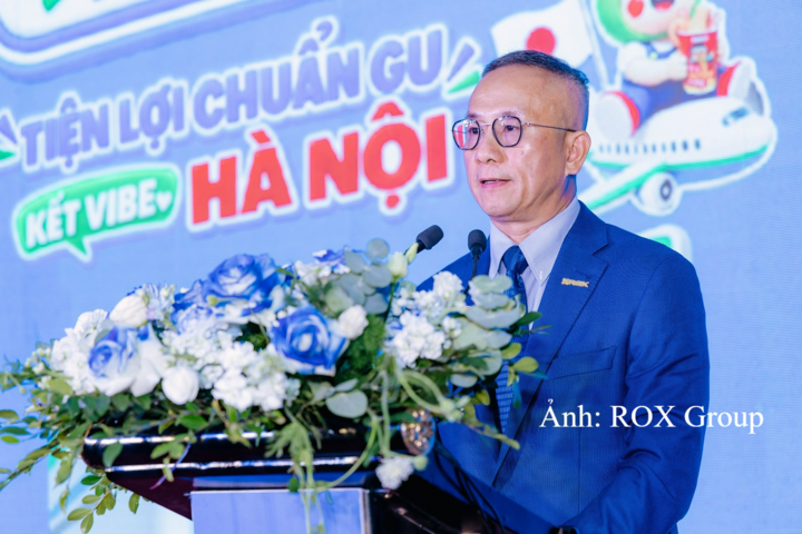Ông Trần Xuân Quảng - Chủ tịch HĐQT ROX Group tại sự kiện khai trương FamilyMart. Với vai trò cổ đông chiến lược, ROX Group định hướng đưa FamilyMart trở thành một mảnh ghép tiện ích trong các mô hình đô thị All-in-One mà Tập đoàn phát triển tại các thị trường quốc tế.