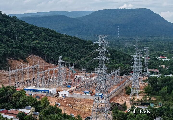 Toàn cảnh trạm biến áp 220 kV Phú Quốc