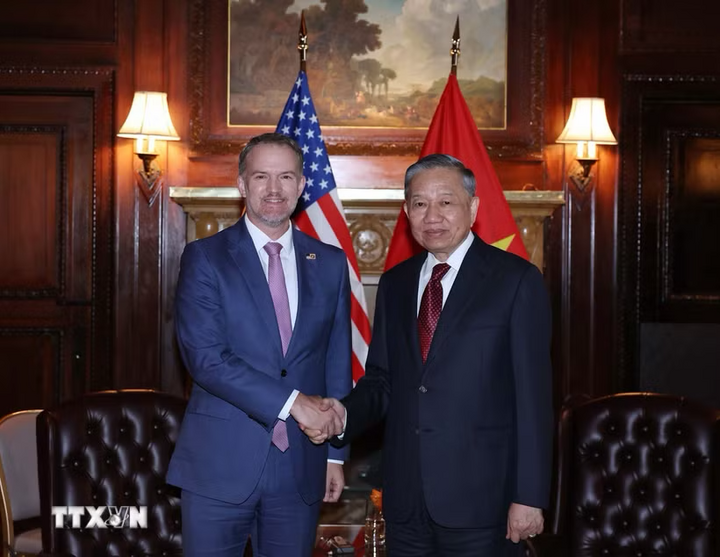 Tổng Bí thư, Chủ tịch nước Tô Lâm tiếp Đại sứ Jamieson Greer, Đại diện Thương mại Hoa Kỳ (USTR). Ảnh: Thống Nhất/TTXVN