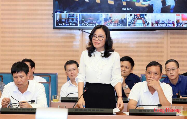 Đại diện lãnh đạo các đơn vị phát biểu tại cuộc họp.