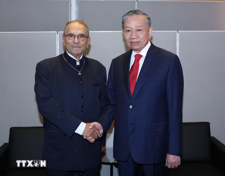 Tổng Bí thư, Chủ tịch nước Tô Lâm gặp Tổng thống Timor Leste José Ramos-Horta. Ảnh: Thống Nhất/TTXVN