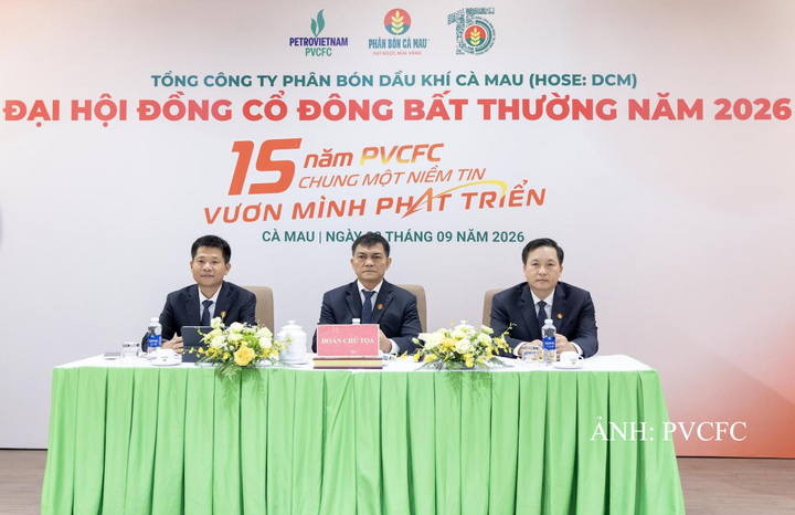 Phân bón Cà Mau tổ chức Đại hội đồng cổ đông bất thường năm 2026.