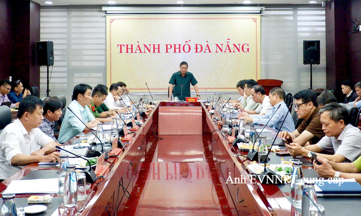 Phó Chủ tịch UBND thành phố Đà Nẵng Phan Thái Bình chủ trì và phát biểu tại buổi làm việc.