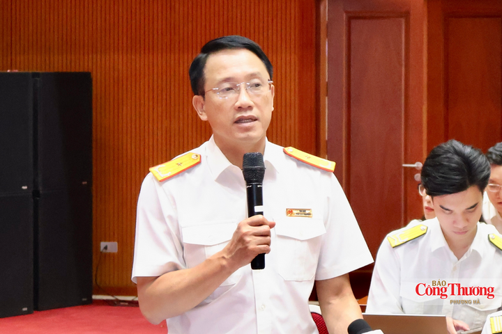 Phó Cục trưởng Cục Thuế Mai Sơn phát biểu tại sự kiện.
