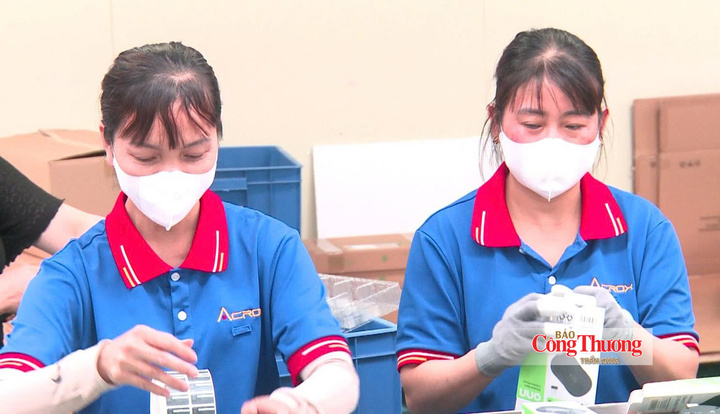 Người lao động kiểm tra, đóng gói sản phẩm.