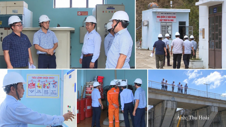 Đoàn công tác Sở Công Thương tỉnh Gia Lai kiểm tra công tác an toàn đập, hồ chứa và phương án ứng phó thiên tai của Thủy điện An Khê - Ka Nak năm 2026