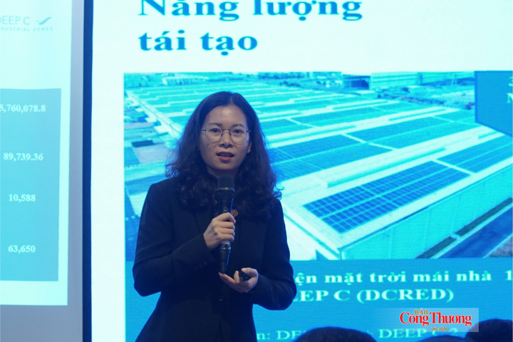 Bà Diệp Thị Kim Hoàn, Giám đốc Phát triển Bền vững, Tổ hợp Khu công nghiệp DEEP C.