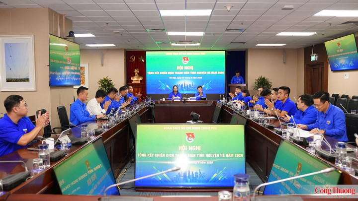 Toàn cảnh Hội nghị tổng kết Chiến dịch Thanh niên tình nguyện hè 2026.