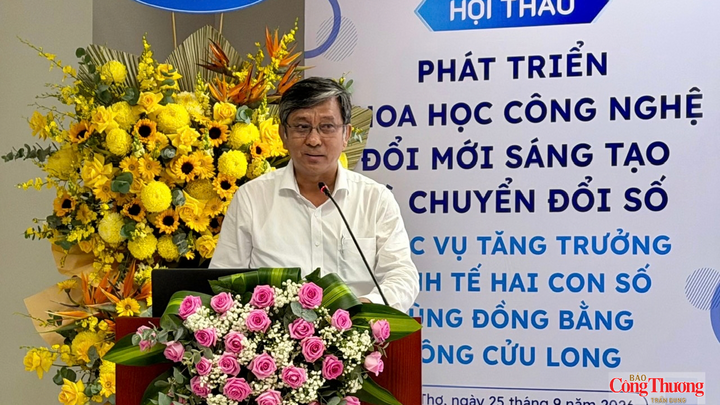 Ông Trần Trung Tính– Thứ trưởng Bộ Khoa học và Công nghệ, phát biểu tại hội thảo.