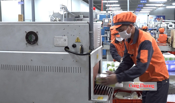 Sản phẩm được đóng gói, hoàn thiện trước khi chuyển sang khâu kiểm tra.