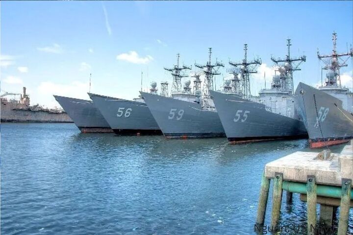 Chiến hạm lớp Oliver Hazard Perry. Nguồn: US Navy