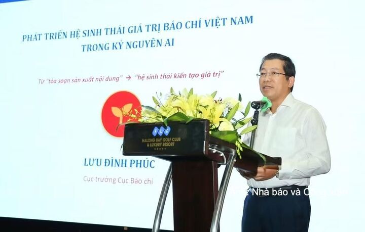 Cục trưởng Cục Báo chí Lưu Đình Phúc.