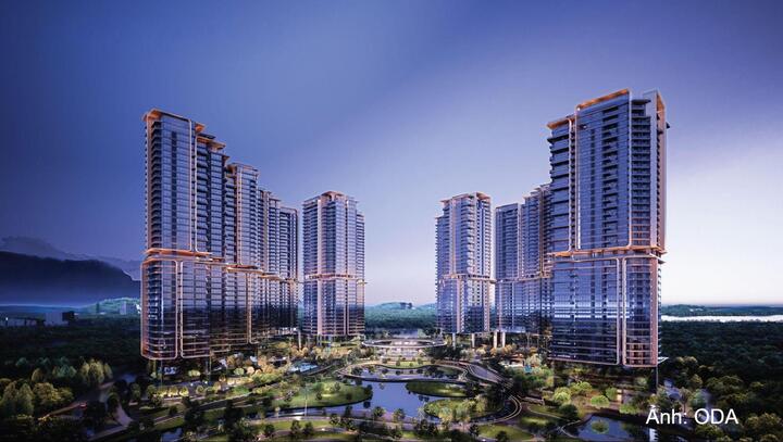 Tổ hợp căn hộ hàng hiệu NobleX West Lake Hanoi đang được Sunshine Group triển khai thi công, khi hoàn thiện sẽ góp phần định hình diện mạo mới của khu vực Ciputra.