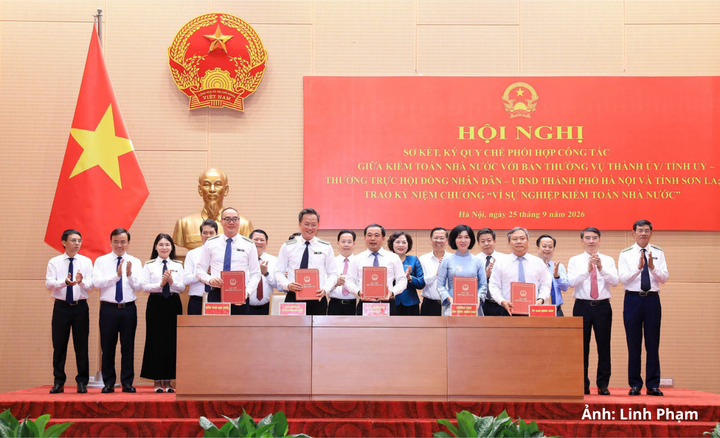 Hà Nội - Sơn La ký Quy chế phối hợp với Kiểm toán Nhà nước.