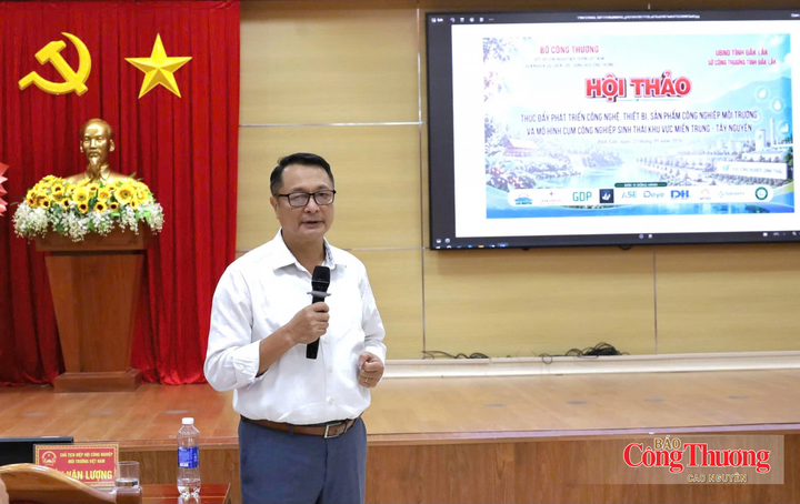 Ông Trần Văn Lượng kiến nghị cần hình thành những CCN mà doanh nghiệp có thể liên kết, chia sẻ năng lượng và xử lý phụ phẩm.