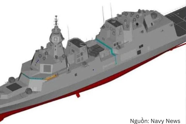 Mô hình chiến hạm DDX thế hệ mới. Nguồn: Navy News