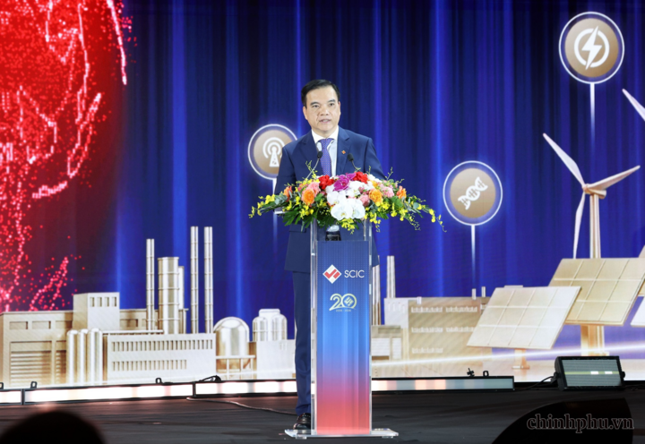 Ông Nguyễn Chí Thành, Chủ tịch HĐTV SCIC phát biểu tại buổi lễ - Ảnh: chinhphu.vn/Đức Tuân
