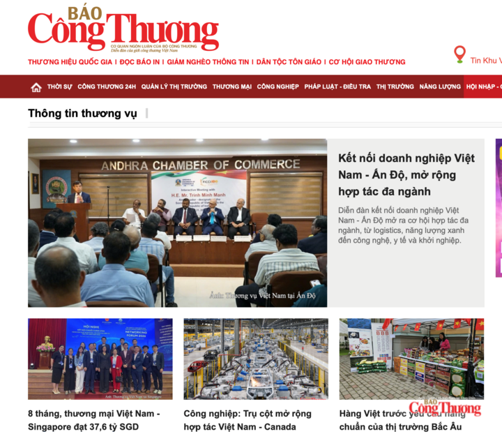 Chuyên mục “Thông tin Thương vụ” trên Báo Công Thương cập nhật thông tin thị trường, chính sách và cơ hội giao thương từ các địa bàn nước ngoài, góp phần đưa thông tin thị trường quốc tế đến gần hơn với doanh nghiệp trong nước.