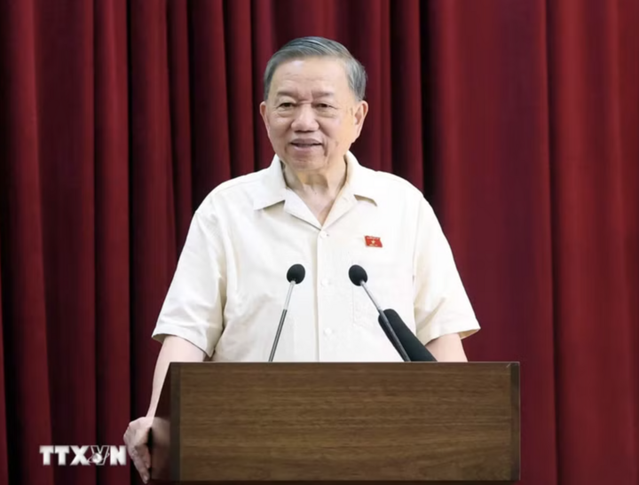 Tổng Bí thư, Chủ tịch nước Tô Lâm phát biểu. (Ảnh: Thống Nhất/TTXVN)