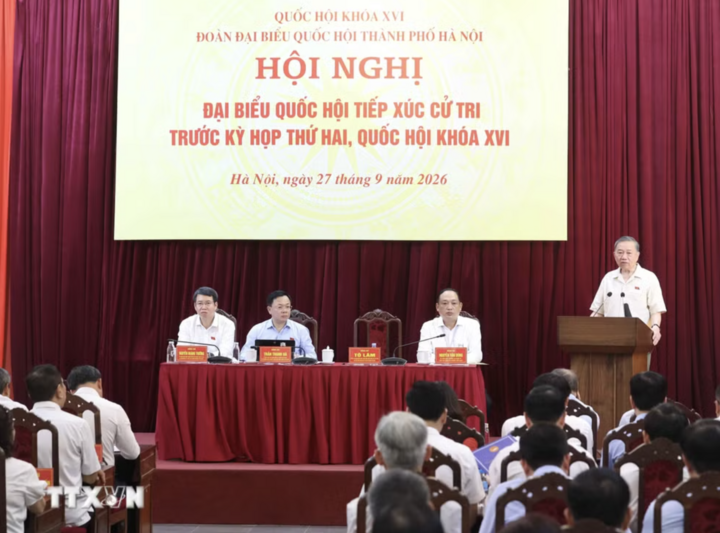 Tổng Bí thư, Chủ tịch nước Tô Lâm phát biểu. (Ảnh: Thống Nhất/TTXVN)