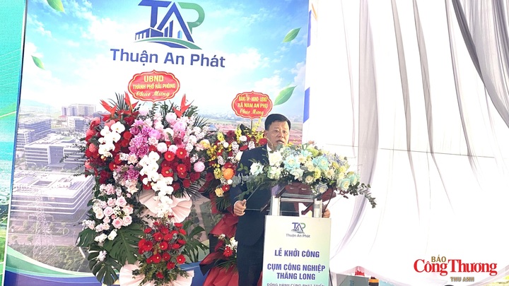 Ông Lê Trung Kiên, Phó Chủ tịch UBND TP. Hải Phòng phát biểu tại sự kiện.