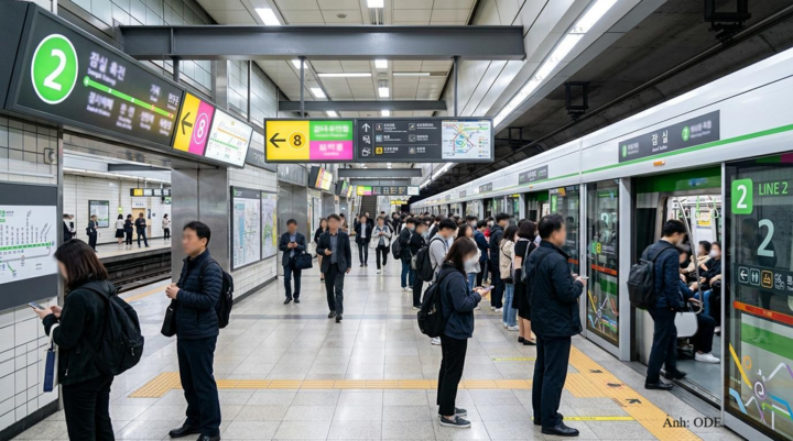 Hệ thống metro hình thành những điểm trung chuyển lớn, nơi giao thông kết nối với các hoạt động thương mại và dịch vụ.