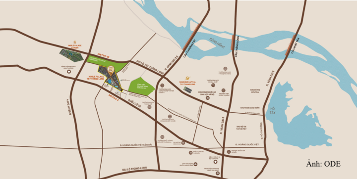 Các tuyến hai tuyến Metro số 3 và 15, mang lại thuận tiện di chuyển, kết nối giao thương cho nhiều dự án tại phía Tây Thủ đô.