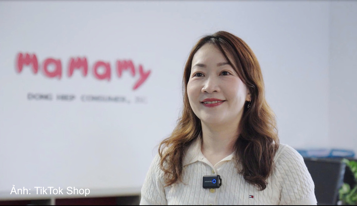 Bà Giang Nguyễn, Giám đốc Ngành hàng Mẹ & Bé và Nhóm Đối tác Chiến lược của TikTok Shop.