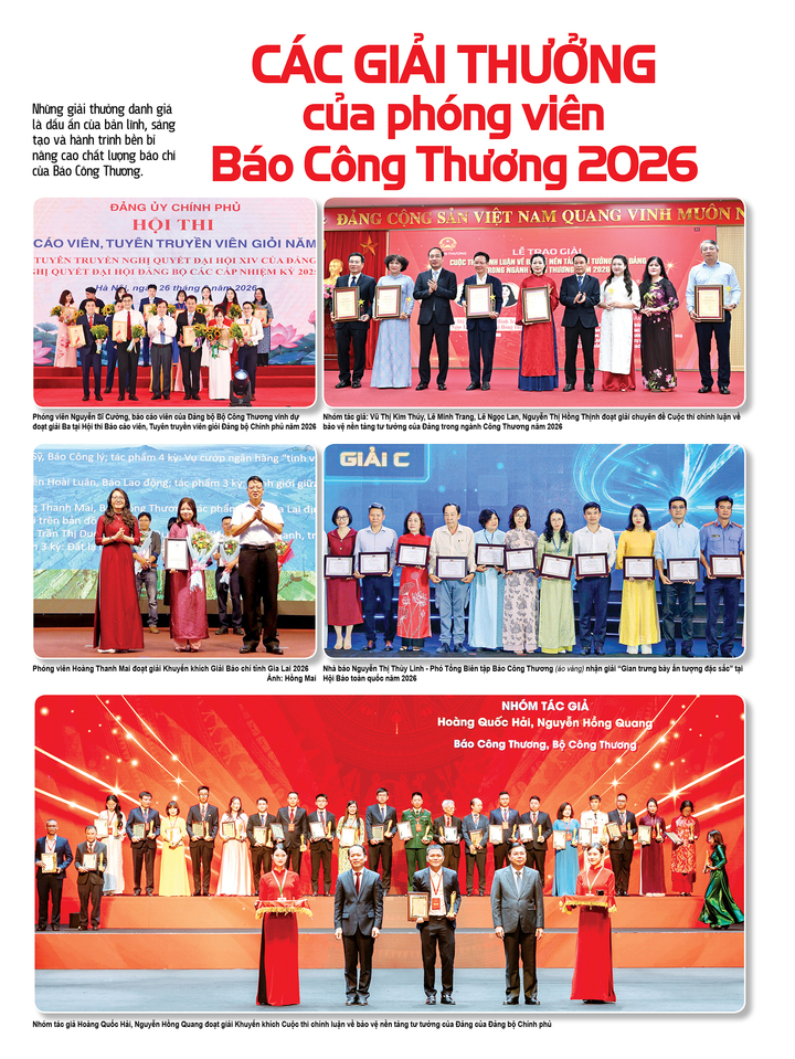Các giải thưởng của phóng viên Báo Công Thương 2026 - 1
