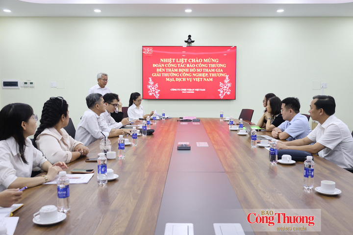 Thẩm định hồ sơ Giải thưởng Công nghiệp, Thương mại, Dịch vụ tại Công ty Vedan Việt Nam.