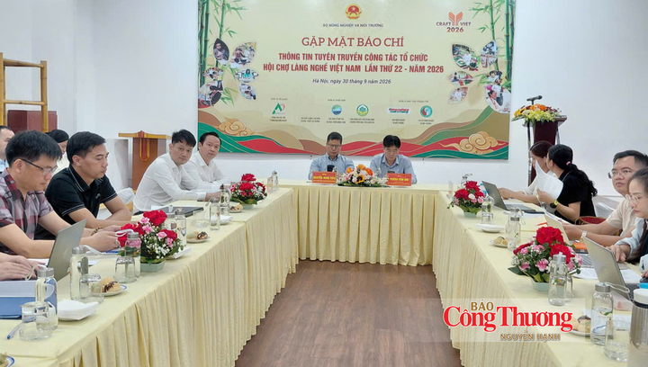 Họp báo thông tin về Hội chợ làng nghề Việt Nam lần thứ 22 - năm 2026.