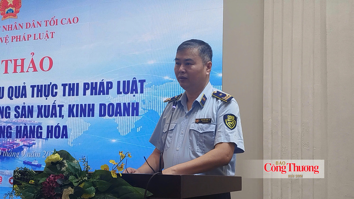 Ông Nguyễn Đức Lê, Phó trưởng Phòng Nghiệp vụ Quản lý thị trường (Cục Quản lý và Phát triển thị trường trong nước, Bộ Công Thương).