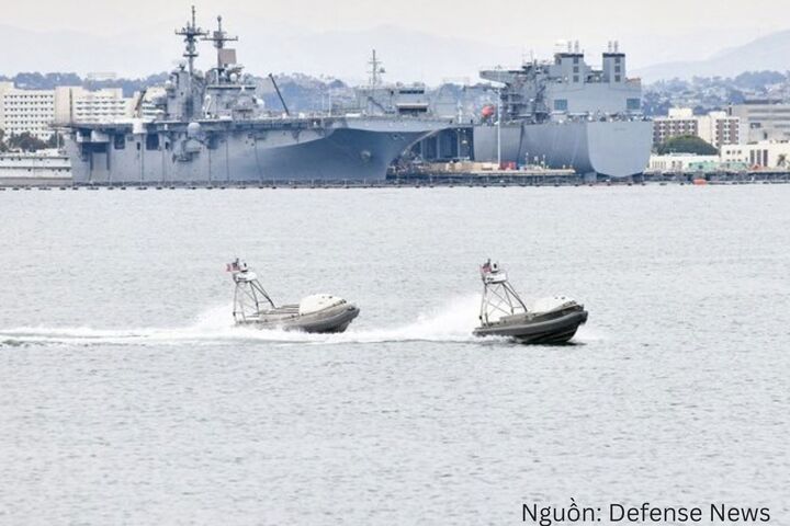 Phương tiện chiến đấu không người lái của Hải quân Mỹ. Nguồn: Defense News