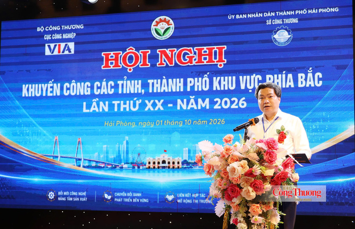 Ông Trần Việt Hòa - Cục trưởng Cục Công nghiệp (Bộ Công Thương) phát biểu tại hội nghị.