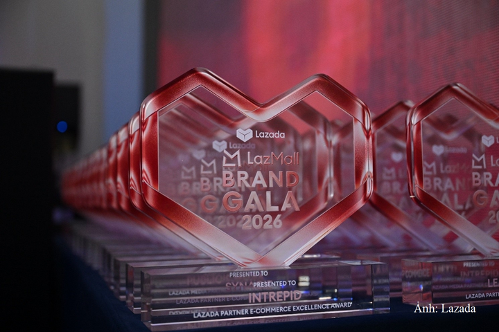 LazMall Brand Gala 2026 ghi nhận nhiều thương hiệu chinh phục các cột mốc tăng trưởng ấn tượng