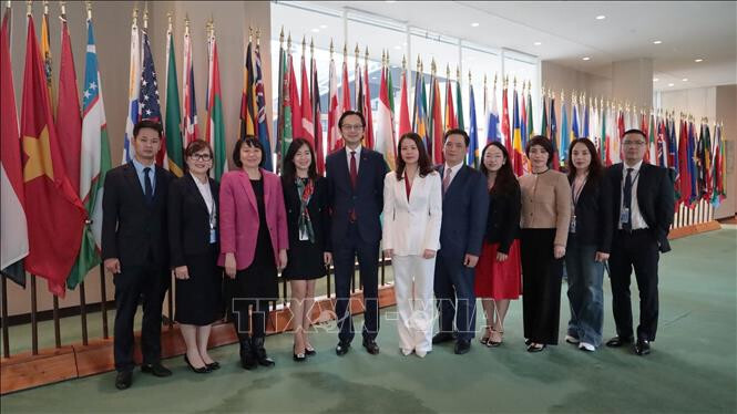 Đoàn công tác Việt Nam tham dự cuộc bỏ phiếu  bầu thành viên Hội đồng Nhân quyền Liên hợp quốc nhiệm kỳ 2026-2028.