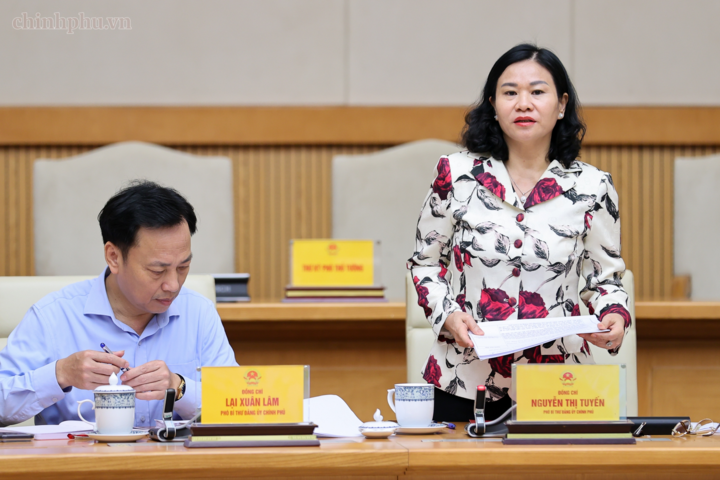 Các đồng chí Phó Bí thư Đảng ủy Chính phủ: Nguyễn Thị Tuyến, Lại Xuân Lâm dự Hội nghị - Ảnh: chinhphu.vn/Nhật Bắc