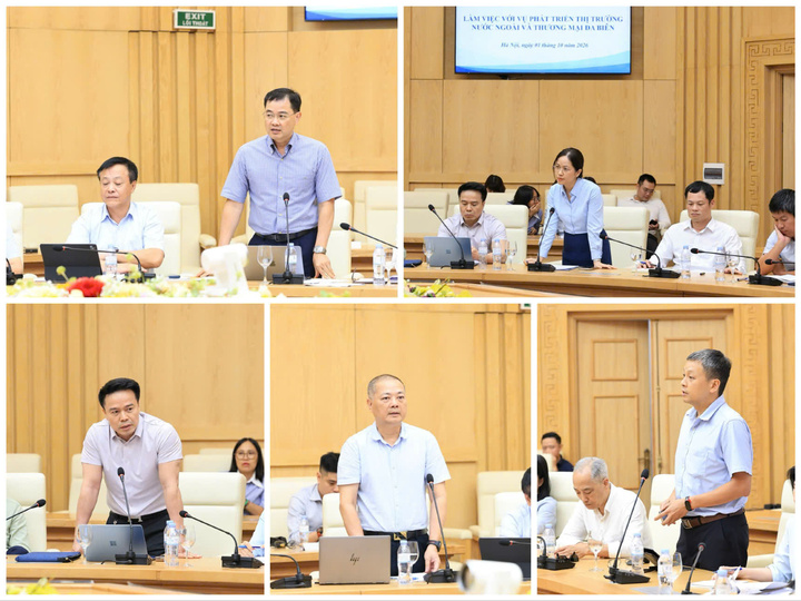 Đại diện các đơn vị Cục, Vụ trong Bộ Công Thương phát biểu ý kiến.